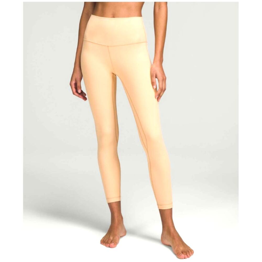 Lululemon Womens M Tan Align Contour High Rise 25" Leggings Athletic Workout